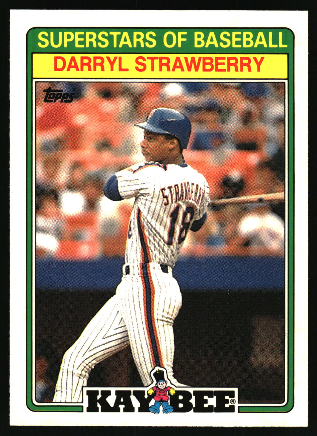 1988 Topps Kay-Bee Superstars of Baseball #29 Darryl Strawberry