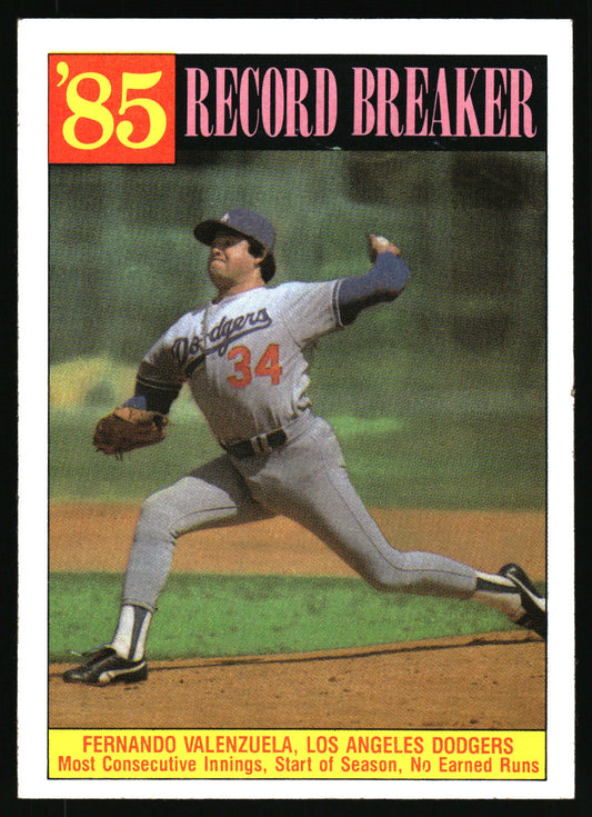 1986 Topps #207 Fernando Valenzuela