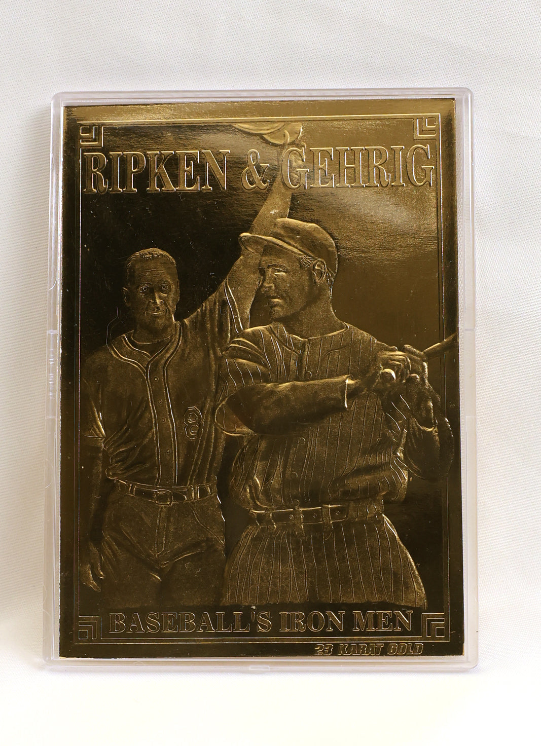 1995 Bleachers 23KT Cal Ripken 2131 #NNO Cal Ripken Jr. / Lou Gehrig #/6433
