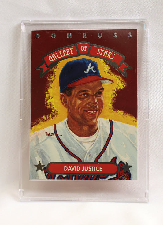 1992 Triple Play #GS-9 David Justice Gallery of Stars