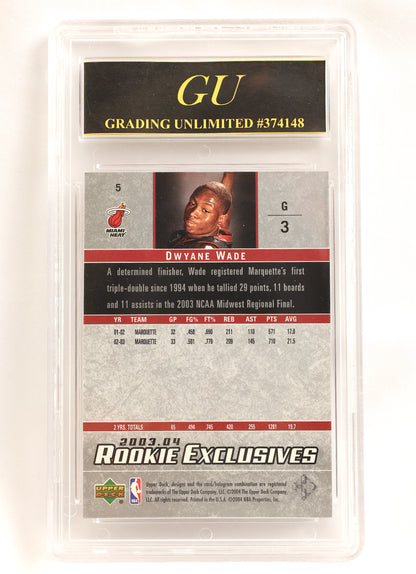 2003-04 Upper Deck Rookie Exclusives #5 Dwyane Wade