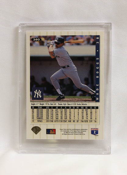 1994 Collector's Choice #380 Wade Boggs Silver Signature