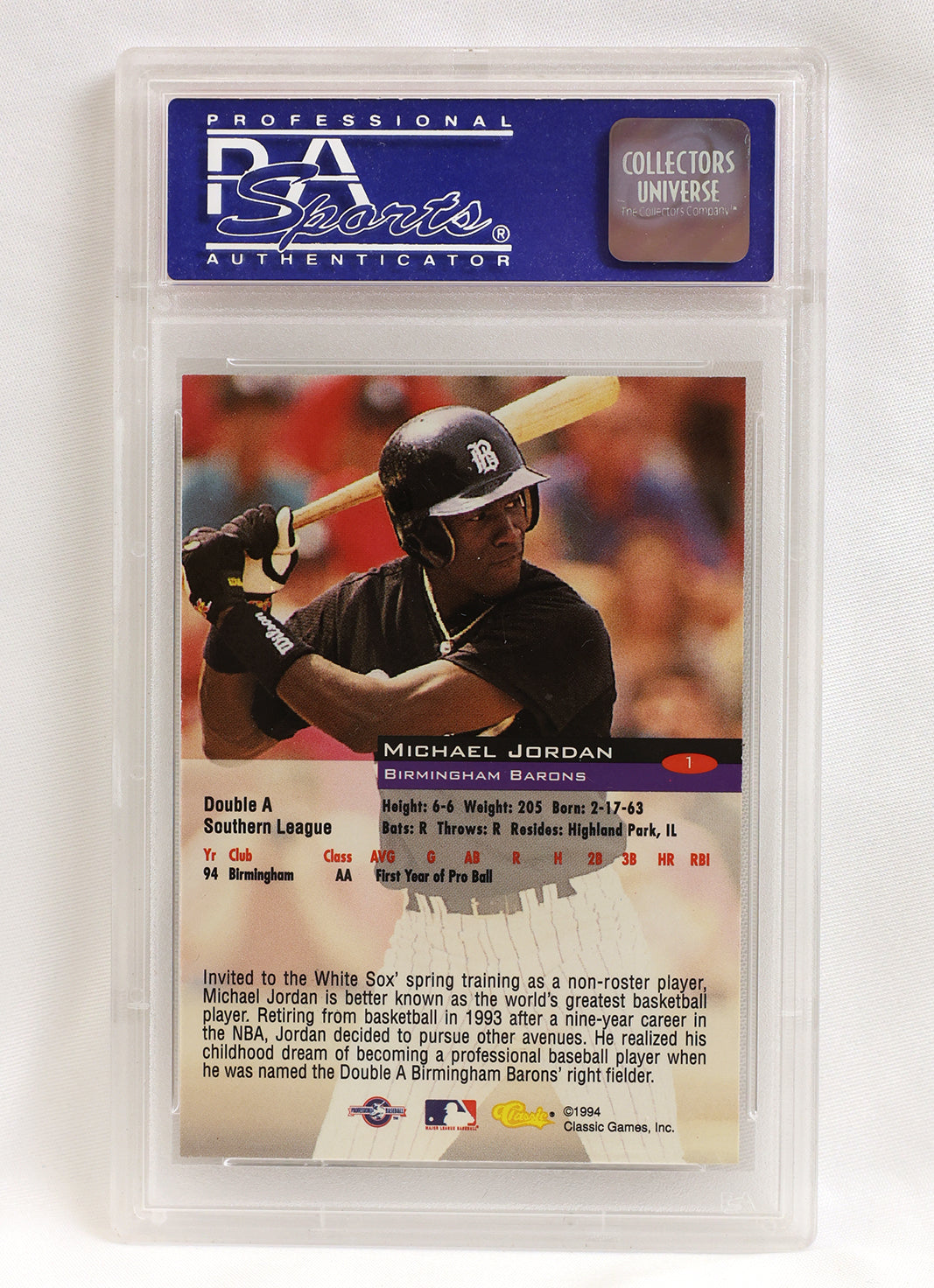1994 Classic #1 Michael Jordan