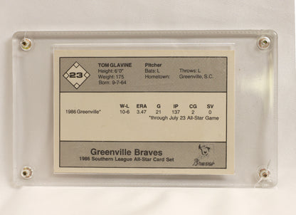 1986 Jennings Southern League All-Stars #23 Tom Glavine