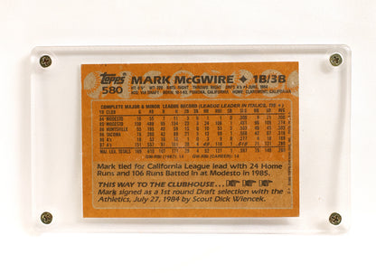 1988 Topps #580 Mark McGwire