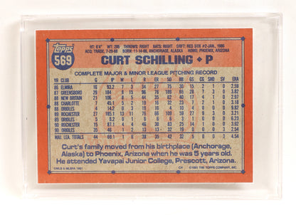 1991 Topps #569 Curt Schilling