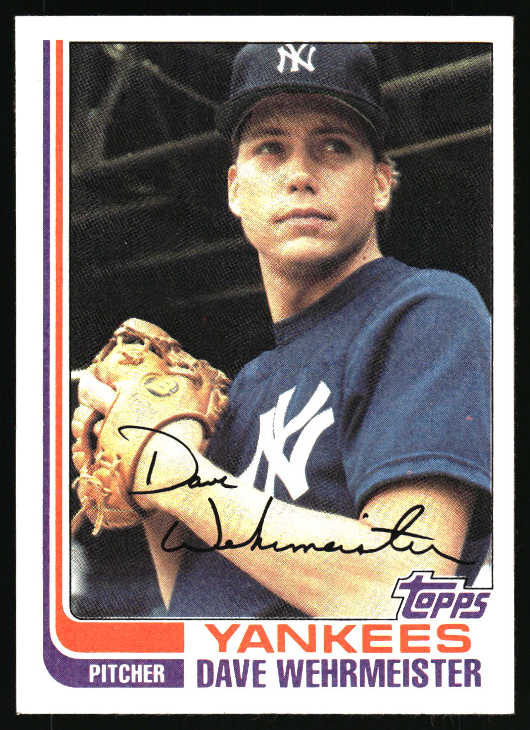 1982 Topps #694 Dave Wehrmeister