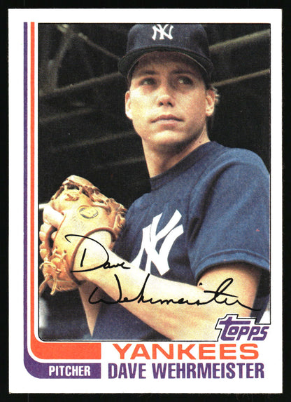 1982 Topps #694 Dave Wehrmeister
