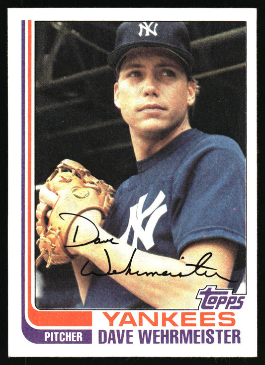 1982 Topps #694 Dave Wehrmeister