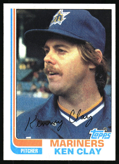 1982 Topps #649 Ken Clay