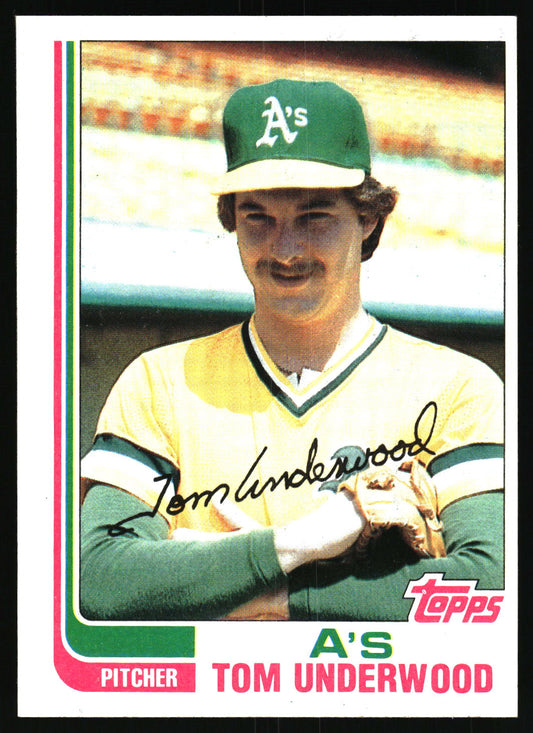 1982 Topps #757 Tom Underwood