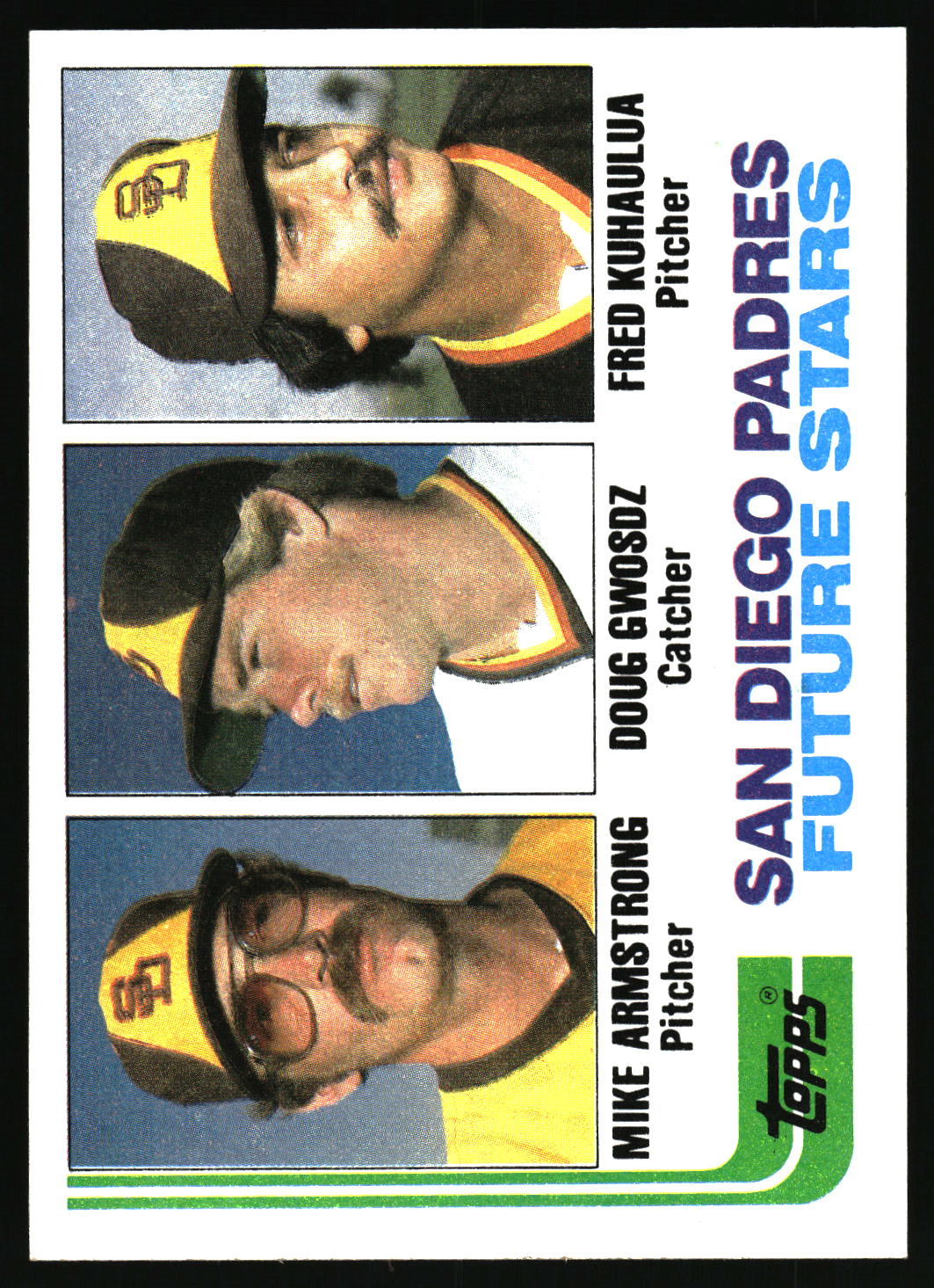 1982 Topps #731 (Mike Armstrong / Doug Gwosdz / Fred Kuhaulua)