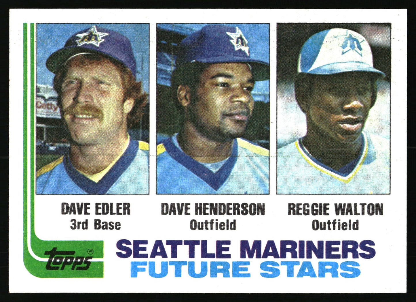1982 Topps #711 (Dave Edler / Dave Henderson / Reggie Walton)