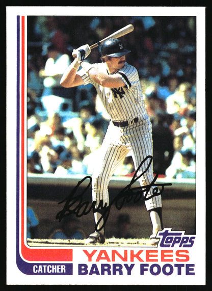1982 Topps #706 Barry Foote