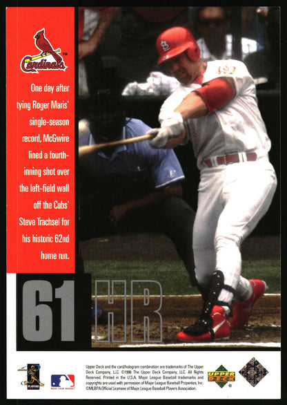 1998 Upper Deck Mark McGwire's Chase for 62 Mark McGwire