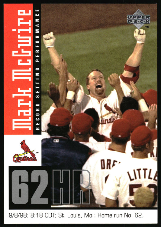 1998 Upper Deck Mark McGwire's Chase for 62 Mark McGwire