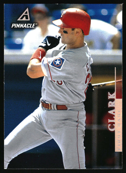 1998 Pinnacle #33 Will Clark Home Stats