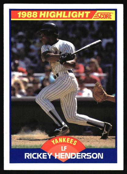 1989 Score #657 Rickey Henderson