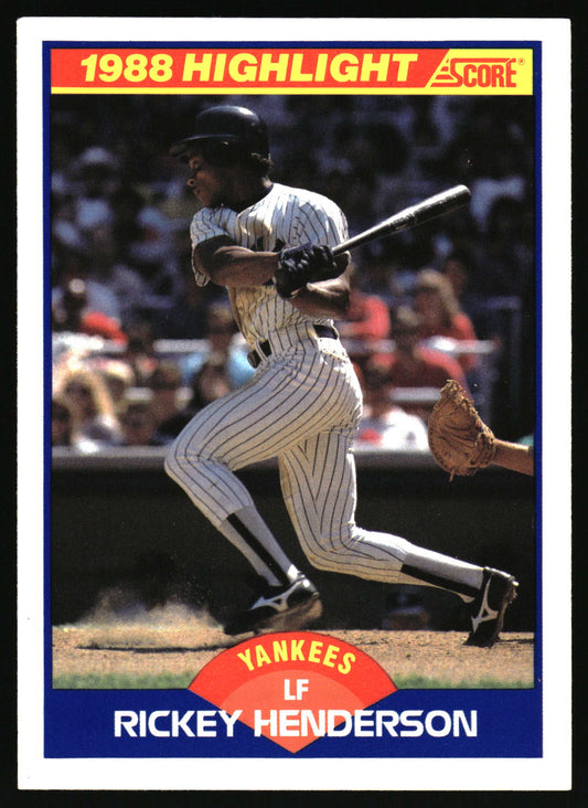 1989 Score #657 Rickey Henderson
