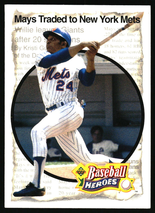 1993 Upper Deck #52 Willie Mays Baseball Heroes: Willie Mays