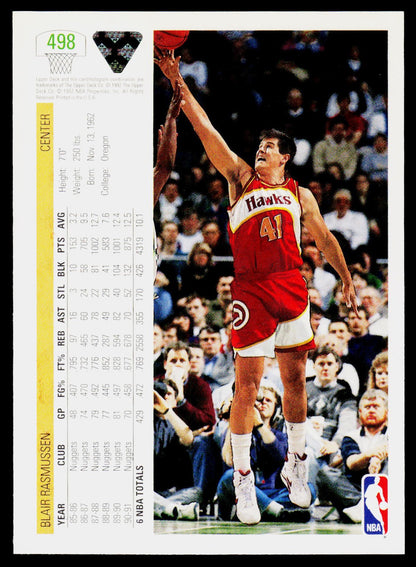1991-92 Upper Deck #498 Blair Rasmussen