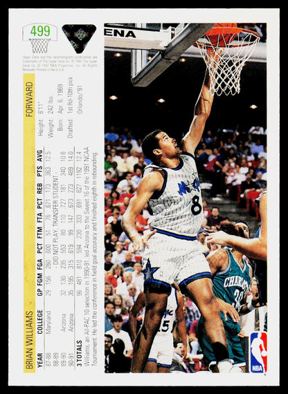 1991-92 Upper Deck #499 Brian Williams