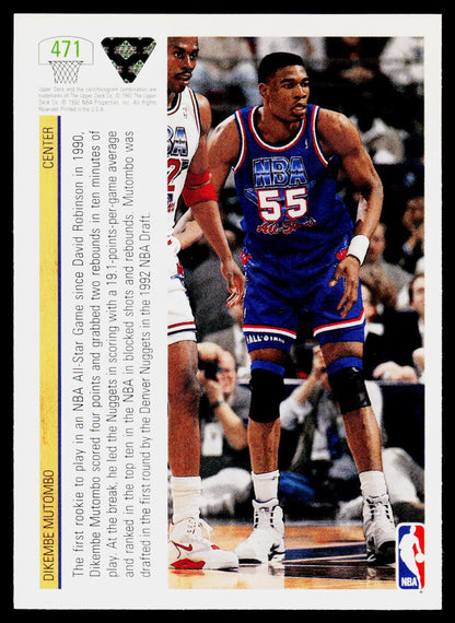 1991-92 Upper Deck #471 Dikembe Mutombo