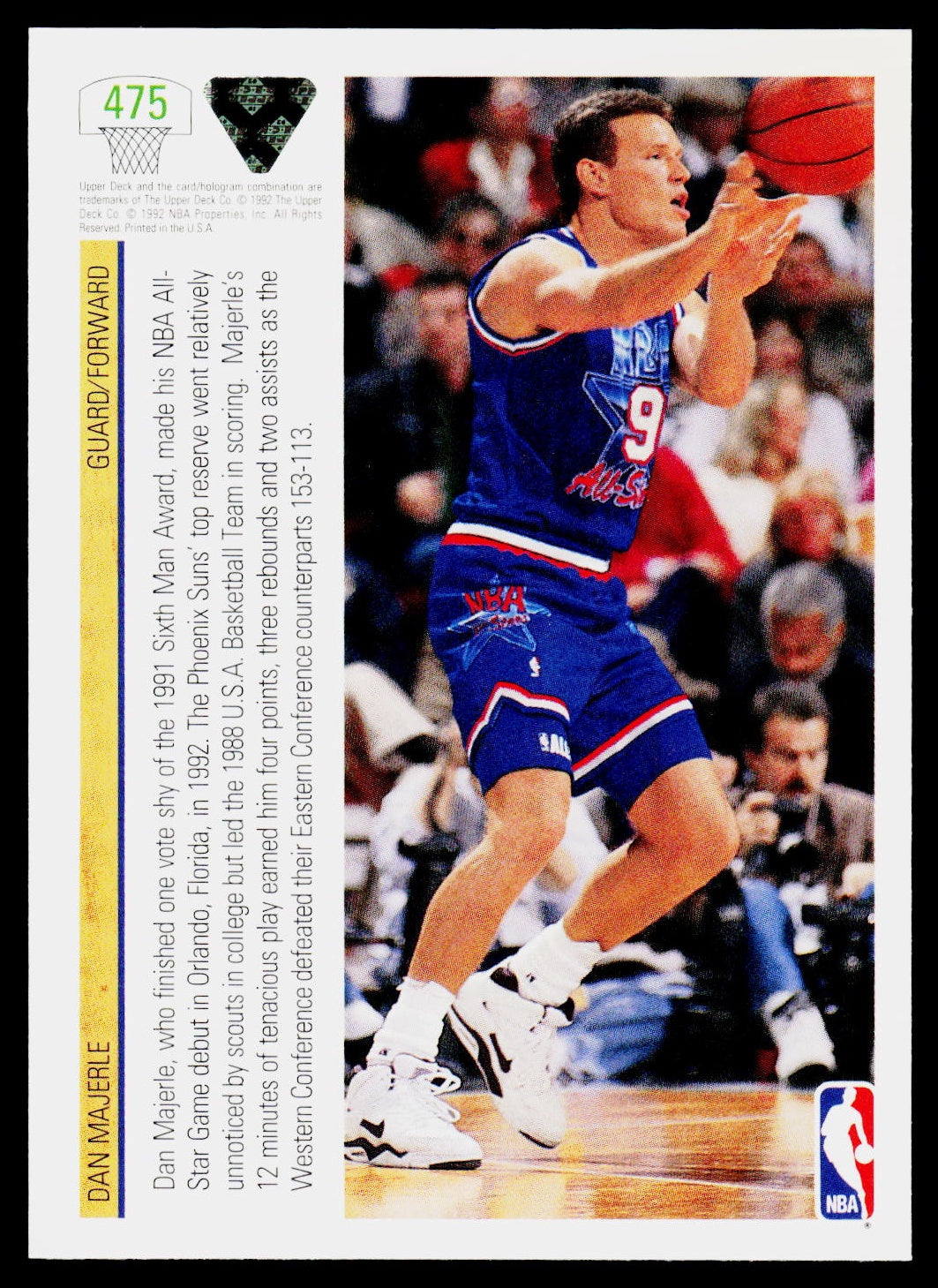 1991-92 Upper Deck #475 Dan Majerle