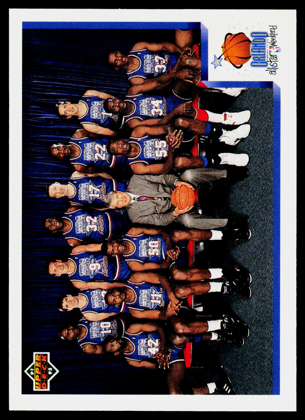 1991-92 Upper Deck #450 1992 NBA West All-Star Checklist