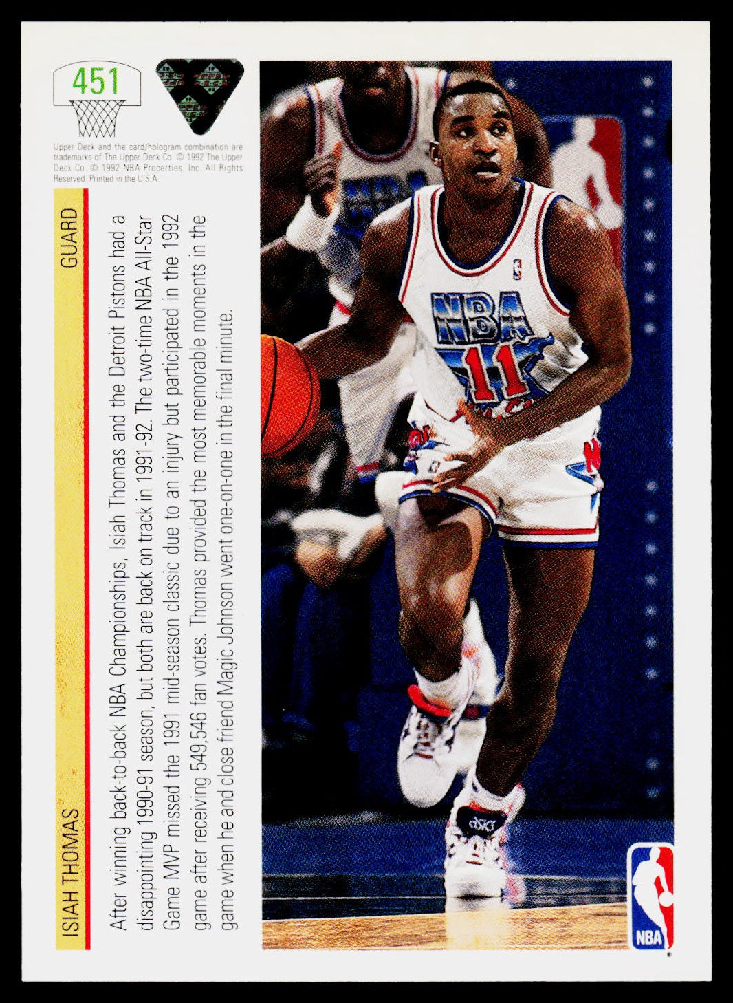1991-92 Upper Deck #451 Isiah Thomas