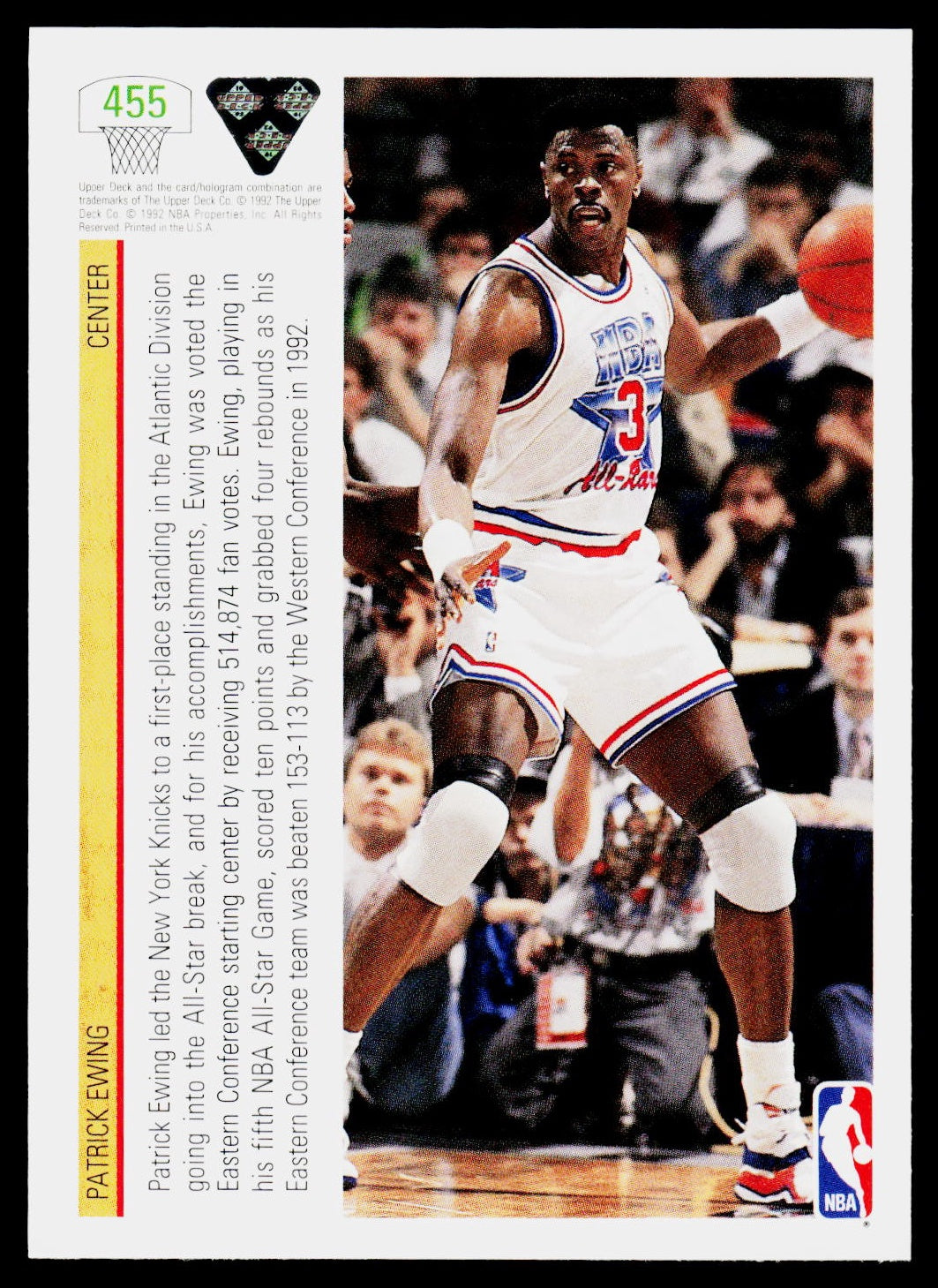 1991-92 Upper Deck #455 Patrick Ewing