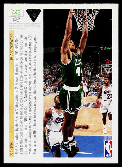 1991-92 Upper Deck #443 Rick Fox
