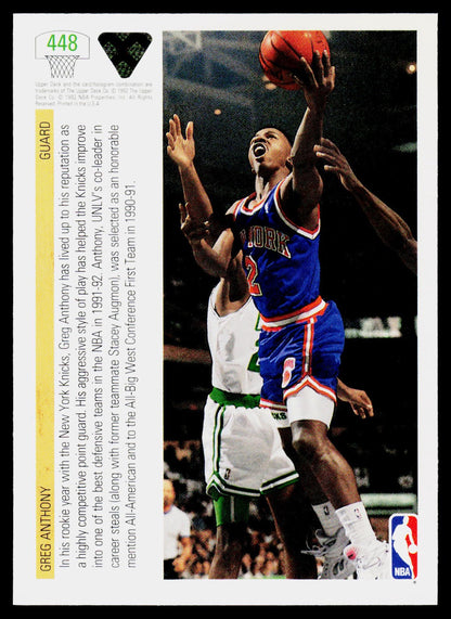 1991-92 Upper Deck #448 Greg Anthony