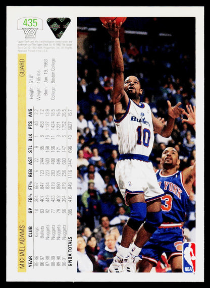 1991-92 Upper Deck #435 Michael Adams