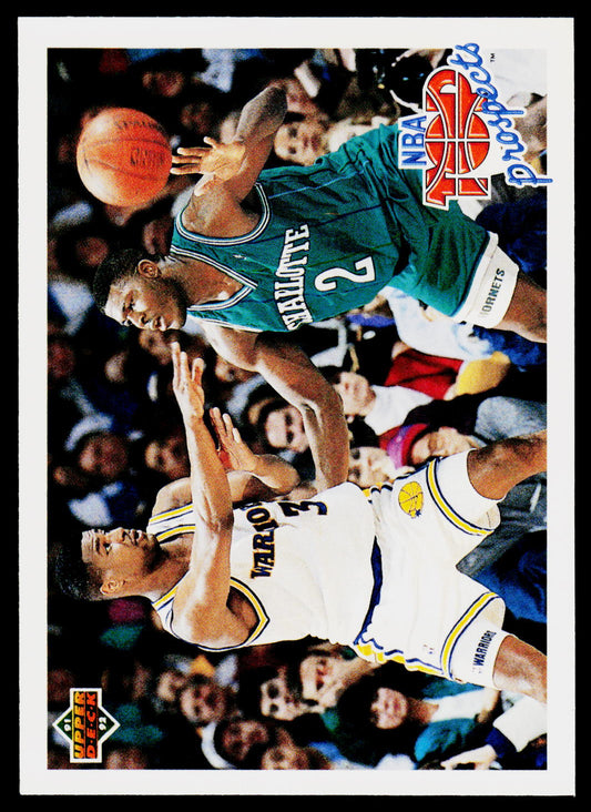 1991 Upper Deck #438 NBA Top Prospects Checklist (Billy Owens / Larry Johnson)
