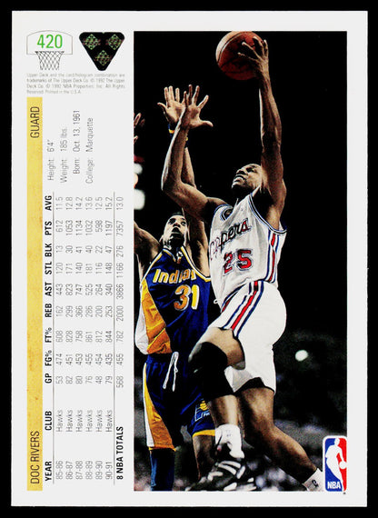 1991-92 Upper Deck #420 Doc Rivers