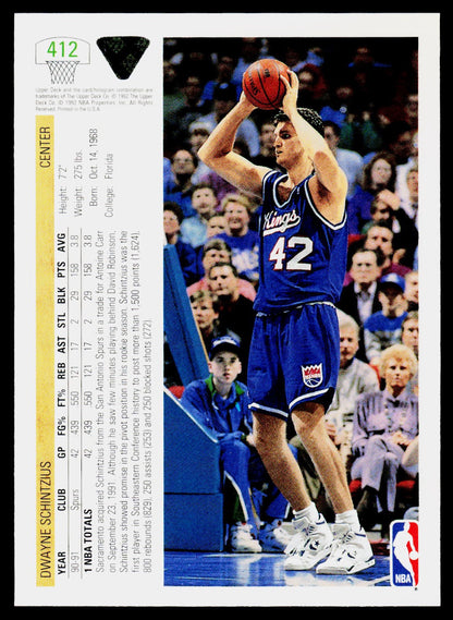 1991-92 Upper Deck #412 Dwayne Schintzius