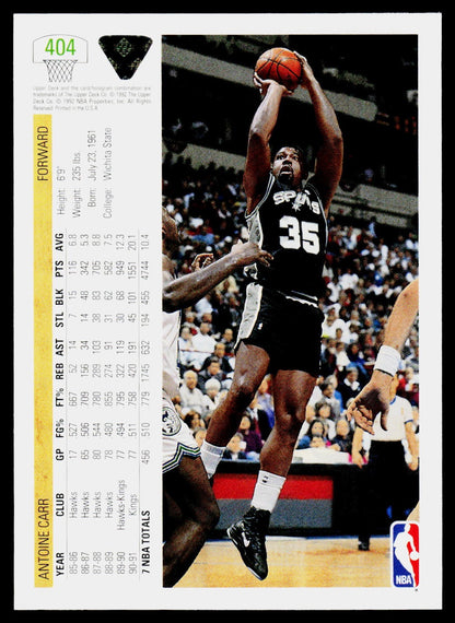 1991-92 Upper Deck #404 Antoine Carr