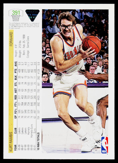 1991-92 Upper Deck #391 Kurt Rambis