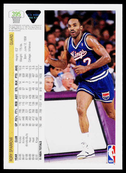 1991-92 Upper Deck #395 Rory Sparrow