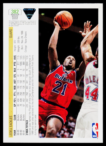 1991-92 Upper Deck #382 Ledell Eackles