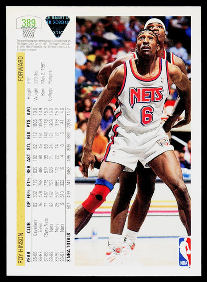 1991-92 Upper Deck #389 Roy Hinson