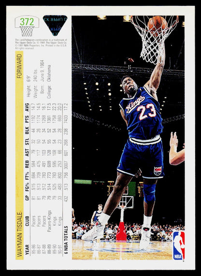 1991-92 Upper Deck #372 Wayman Tisdale