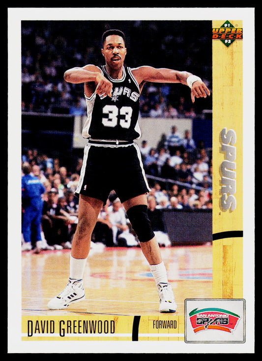 1991-92 Upper Deck #374 David Greenwood
