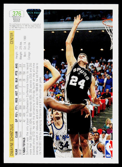 1991-92 Upper Deck #376 Dwayne Schintzius