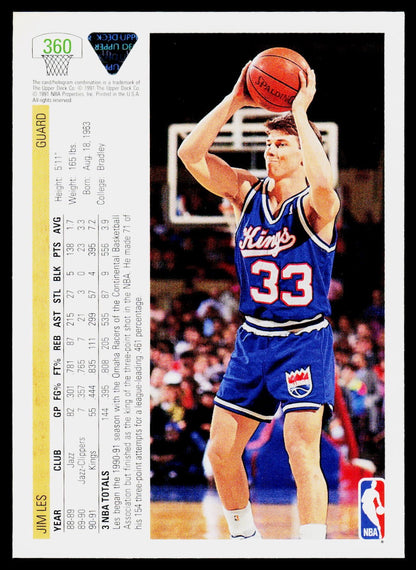 1991-92 Upper Deck #360 Jim Les