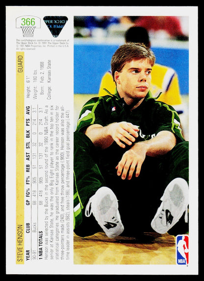 1991-92 Upper Deck #366 Steve Henson