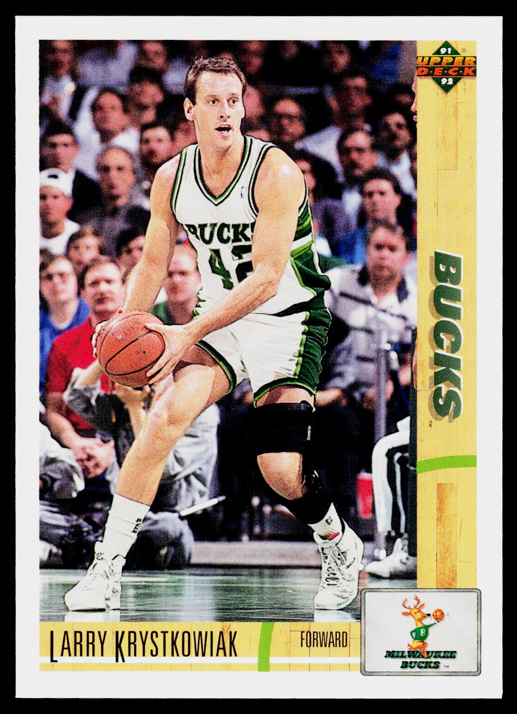 1991-92 Upper Deck #368b Larry Krystkowiak