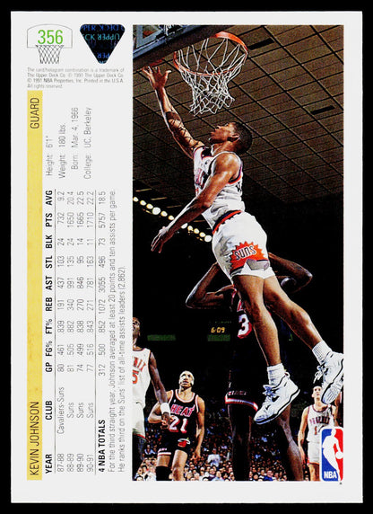 1991-92 Upper Deck #356 Kevin Johnson