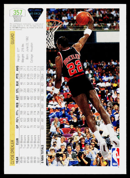 1991-92 Upper Deck #357 Clyde Drexler